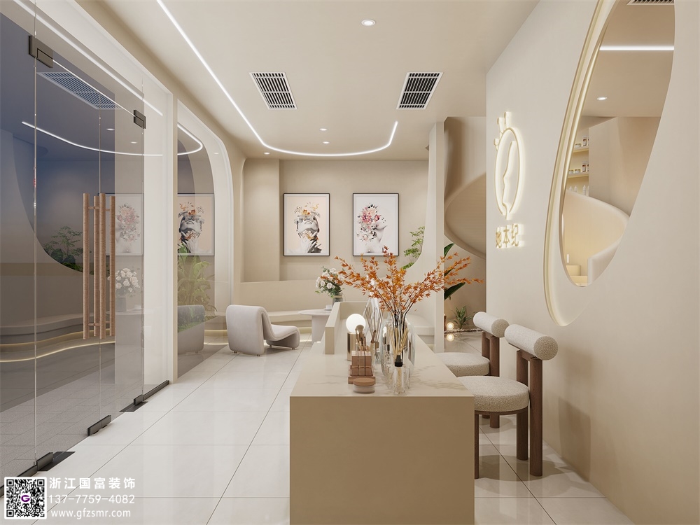 宅寂風(fēng)美容院裝修設計要點(diǎn)介紹？